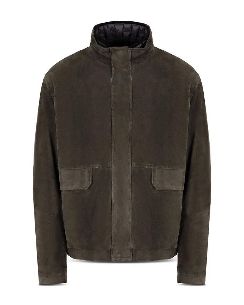 Suede Blouson Jacket