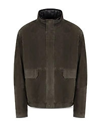 Suede Blouson Jacket