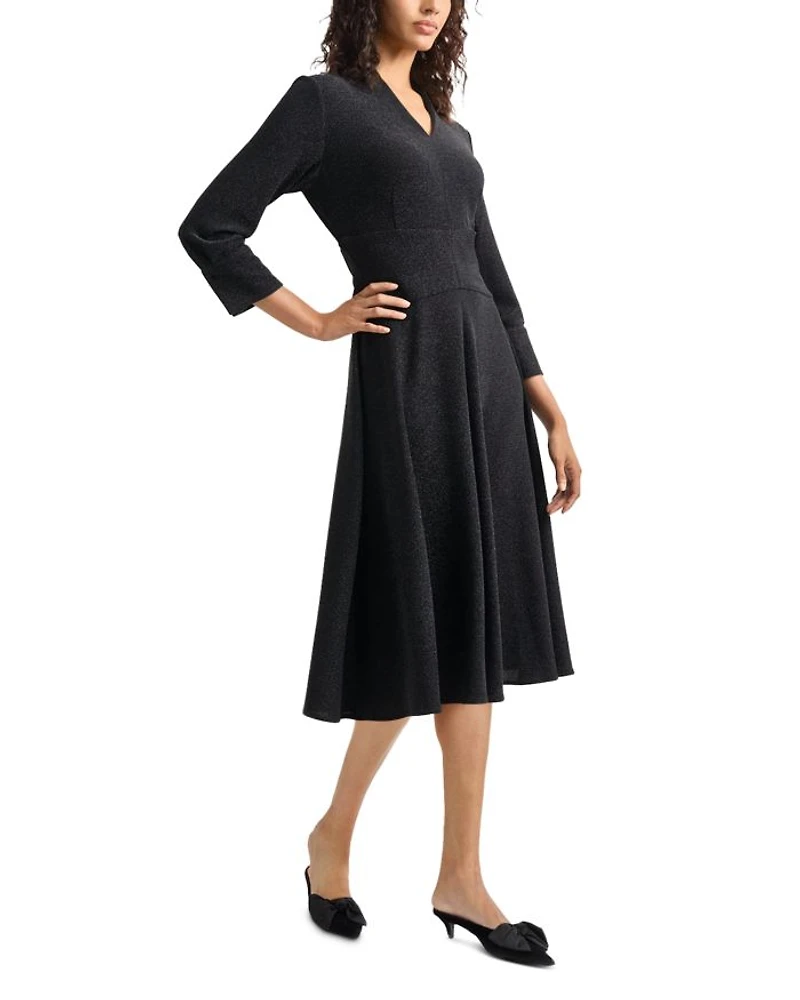 Sparkle Stretch Woven Midi Dress