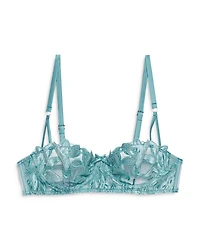 Velvet Lily Embroidered Balconette Bra