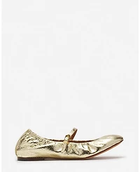 Women's The Ballerina Mary Jane Crackled Metallic Leather