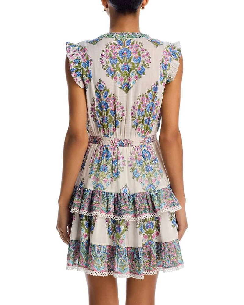 Rainey Floral Tiered Mini Dress