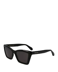 Classic Logo Rectangular Sunglasses, 53mm