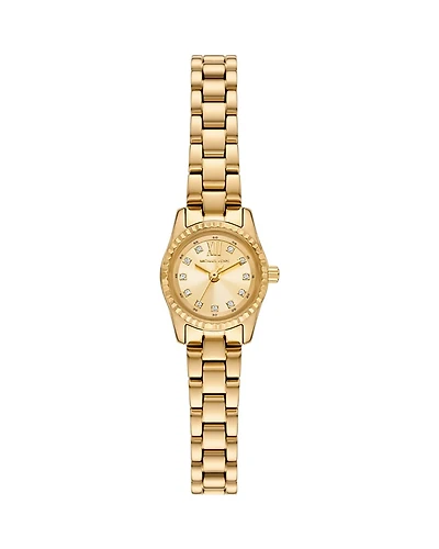 Michael Kors Lexington Three Hand Gold Tone Stainless Steel Watch, 19mm