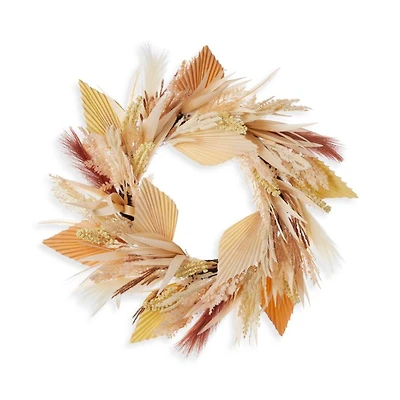 Pampas and Palm 24" Wreath
