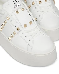 Women's Rockstud Lace Up Sneakers
