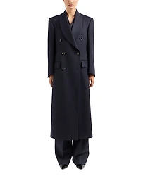 Emporio Armani Double Breasted Wool Coat