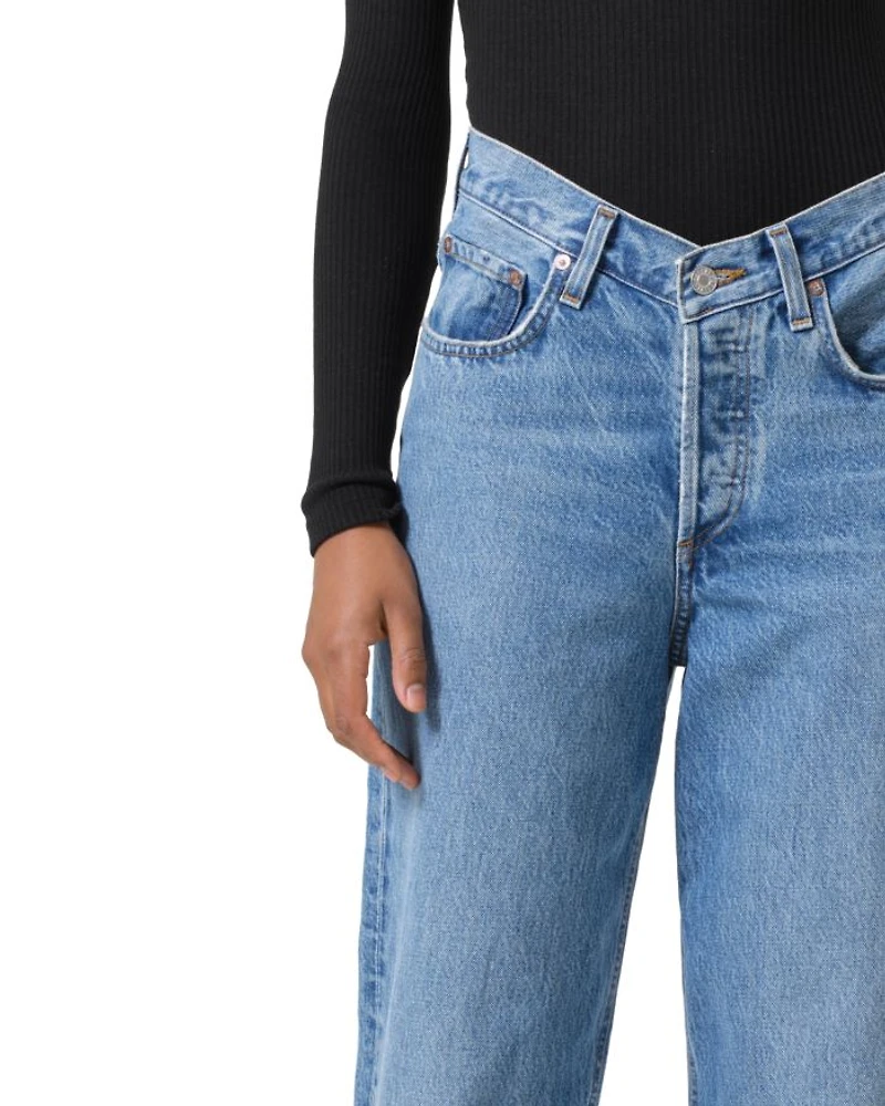V-Waist High Rise Baggy Jeans Fairway