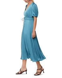 Whistles Delilah Satin Pleated Dress
