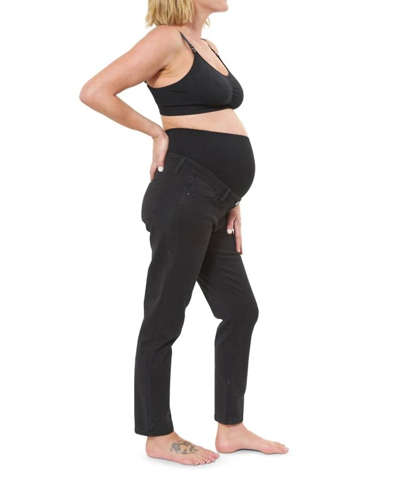 Hunter Over Bump Crop Jean Black