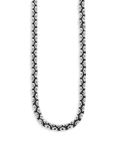 Sterling Silver Small Infinity Link Necklace, 24"
