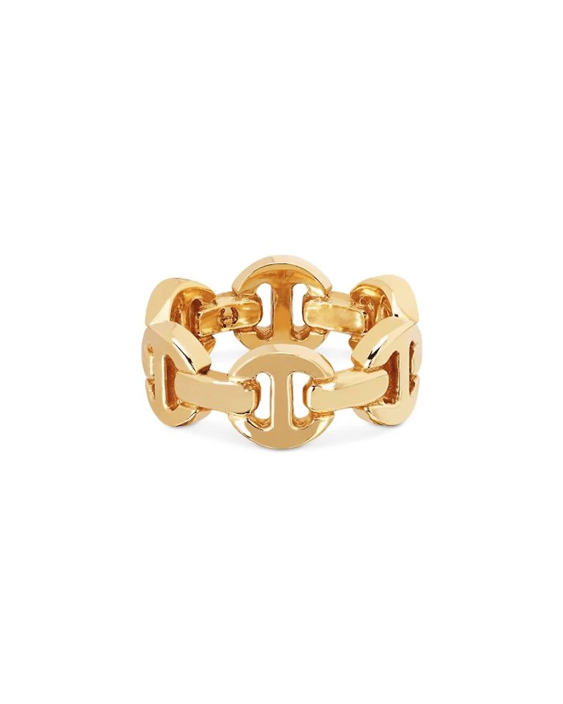 18K Yellow Gold Brute Classic Tri Link Ring