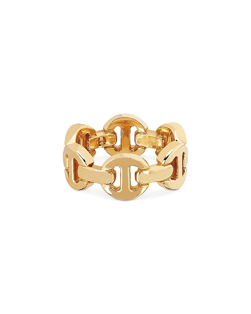 Hoorsenbuhs 18K Yellow Gold Brute Classic Tri Link Ring