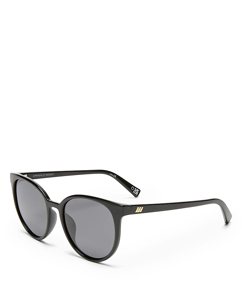 Le Specs Armada Round Sunglasses, 54mm