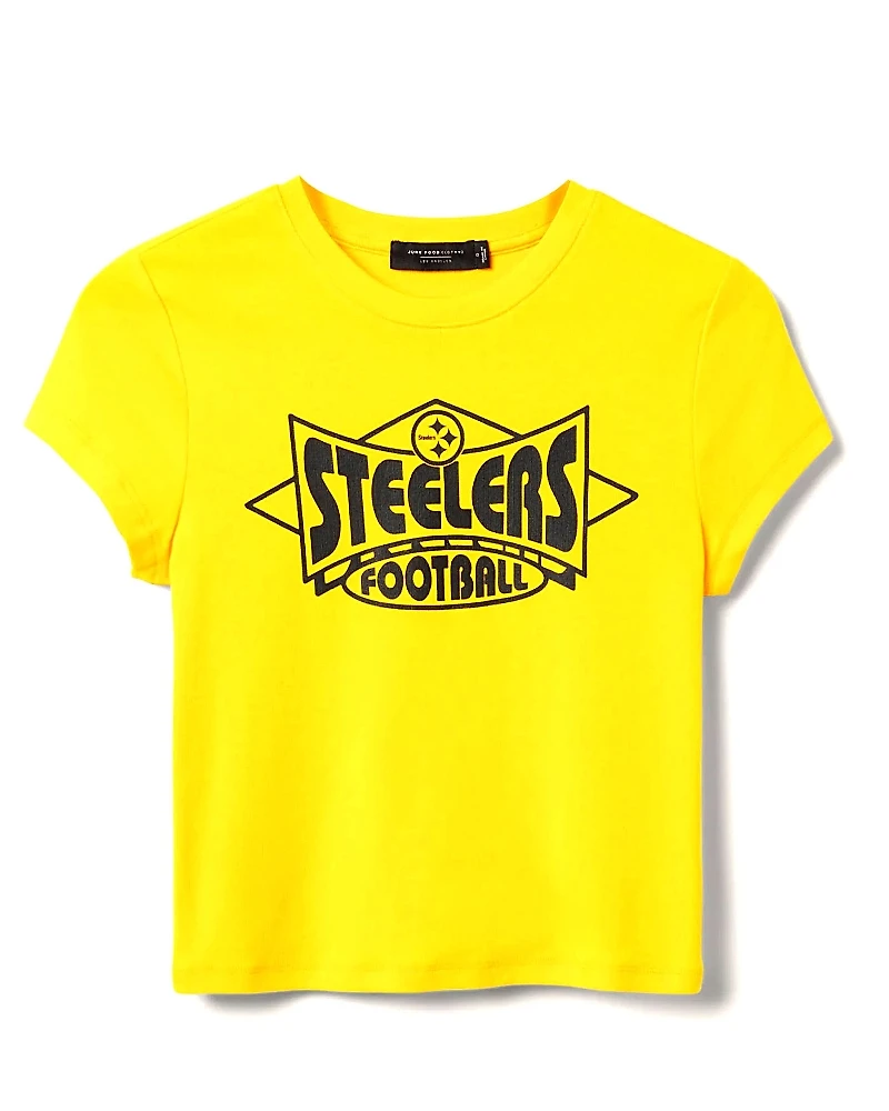Junk Food Clothing Women's Nfl Pittsburgh Steelers Baby Tee