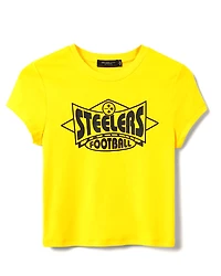 Junk Food Clothing Women's Nfl Pittsburgh Steelers Baby Tee