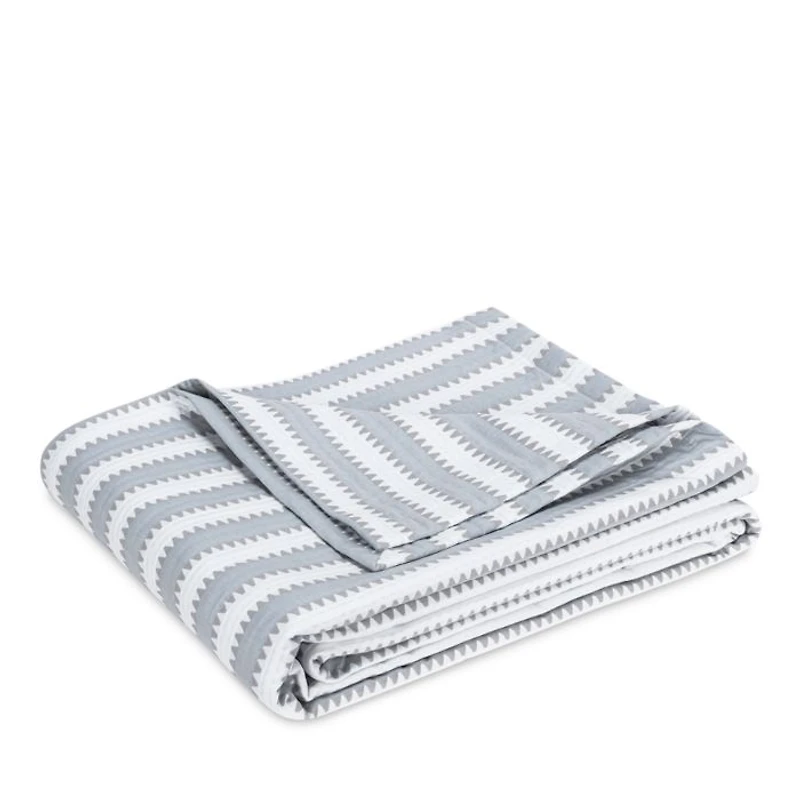 Apollo Stripe Matelasse Coverlet, Queen