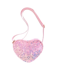 Bits & Bows Girls' Sequin Sparkle Heart Purse - Little Kid, Big Kid