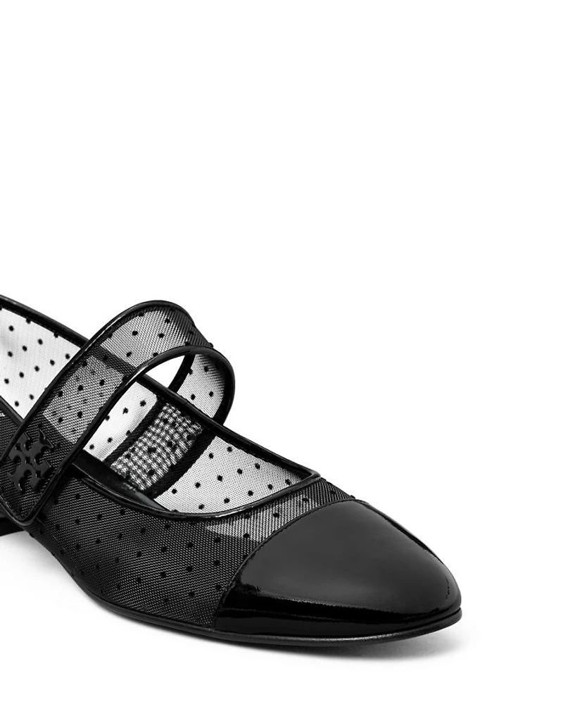 Women's Cap Toe Mary Jane Flats