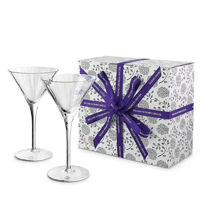 William Yeoward Crystal American Bar Corinne Tall Martini Glass, Set of 2