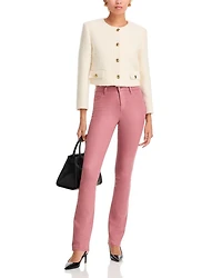 Ruth High Rise Straight Jeans Lime Green