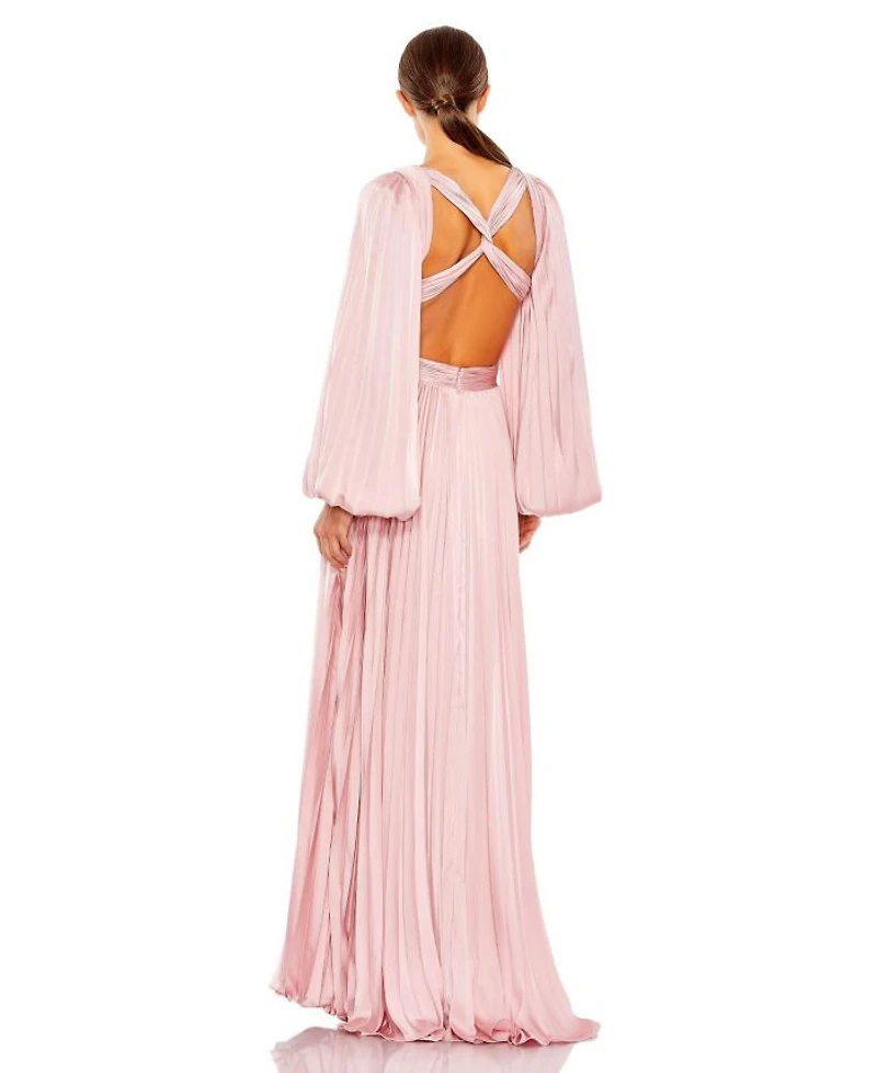 Long Sleeve Cut Out Gown