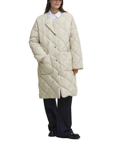 Brigitte Puffer Coat with Scarf