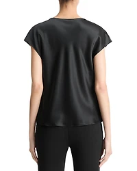 Cowl Neck Silk Blouse