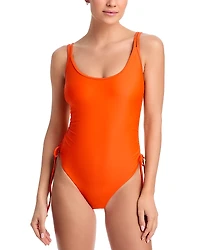 Kobi Halperin Tam Tie Waist Scoop Neck Swimsuit