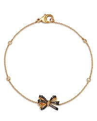 Bloomingdale's Fine Collection Diamond Bow Pendant Bracelet