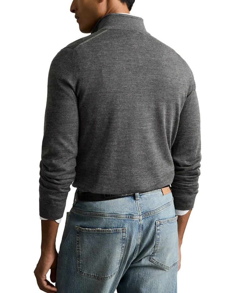Quarter Zip Wool Sweater
