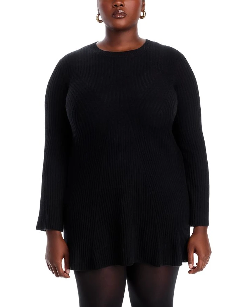 Contour Ribbed Cashmere Mini Dress - Exclusive