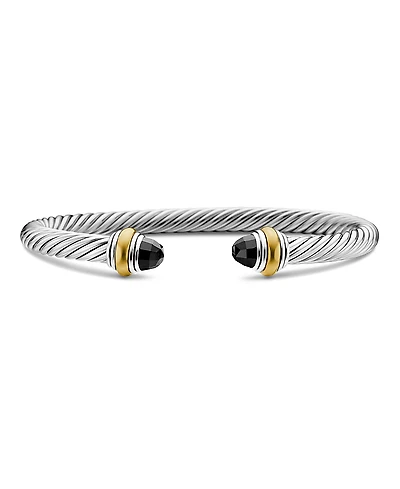David Yurman Cable Classic Bracelet with Black Onyx and 14K Gold