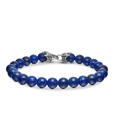 Men's Spiritual Beads Bracelet with Lapis Lazuli, 8mm