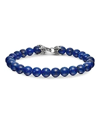 Men's Spiritual Beads Bracelet with Lapis Lazuli, 8mm