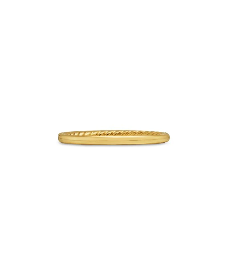 18K Yellow Gold DY Eden Partway Eternity Band Ring with Pavé Diamonds
