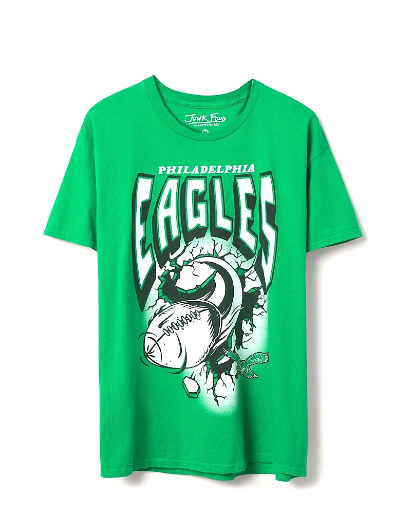 Junk Food Clothing Unisex Nfl Philadelphia Eagles Breakthrough Flea Market Tee