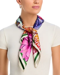 Echo Magic Garden Silk Square Scarf