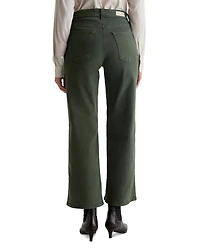 Saige Mid Rise Wide Leg Cropped Jeans Gallery White