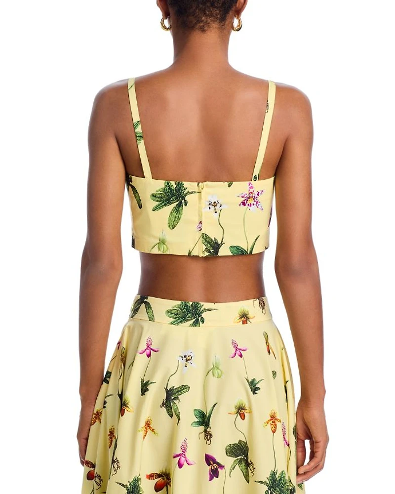 Orchids Cropped Top