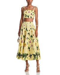 Orchids Cropped Top