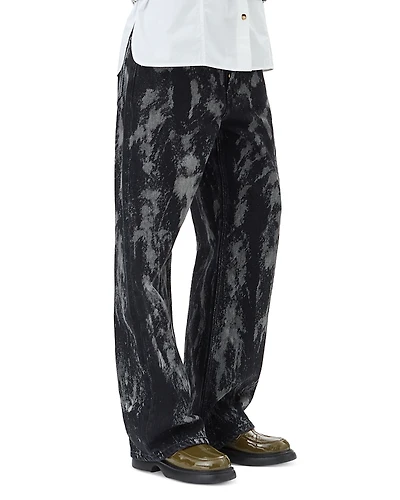 Ganni Izey Heavy Wide Leg Jeans