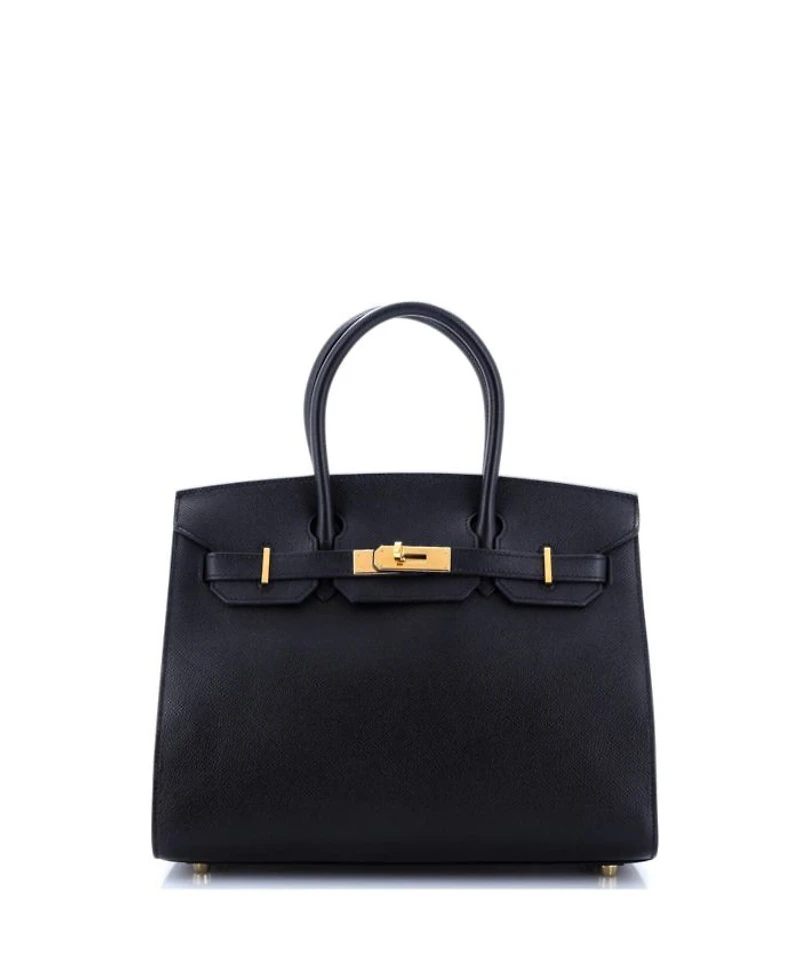 Birkin 30 Handbag Black Epsom with Gold Hardware