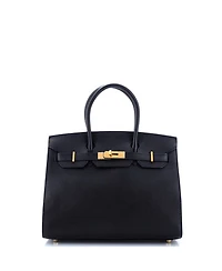 Birkin 30 Handbag Black Epsom with Gold Hardware