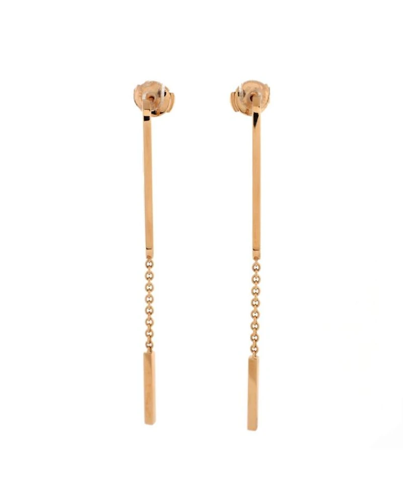 Medium Ever Chaine d'Ancre Dangling Earrings 18K Rose Gold