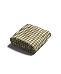 Gingham Linen Flat Sheet