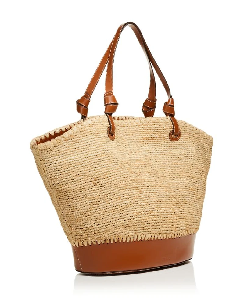 Squillo Large Raffia Tote