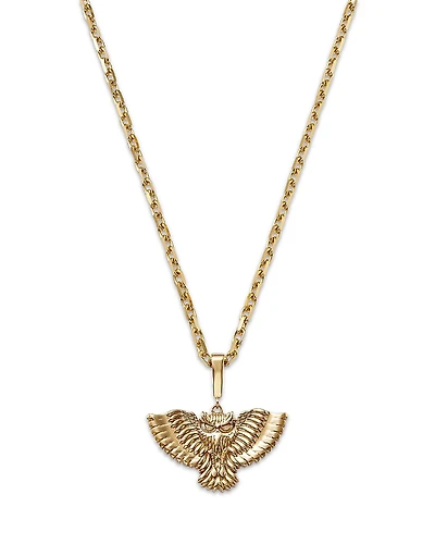 Bloomingdale's Fine Jewelry Men's Owl Pendant Necklace