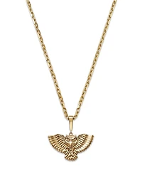 Bloomingdale's Fine Jewelry Men's Owl Pendant Necklace
