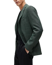 Hanry Stretch Hopsack Unstructured Slim Fit Sport Coat